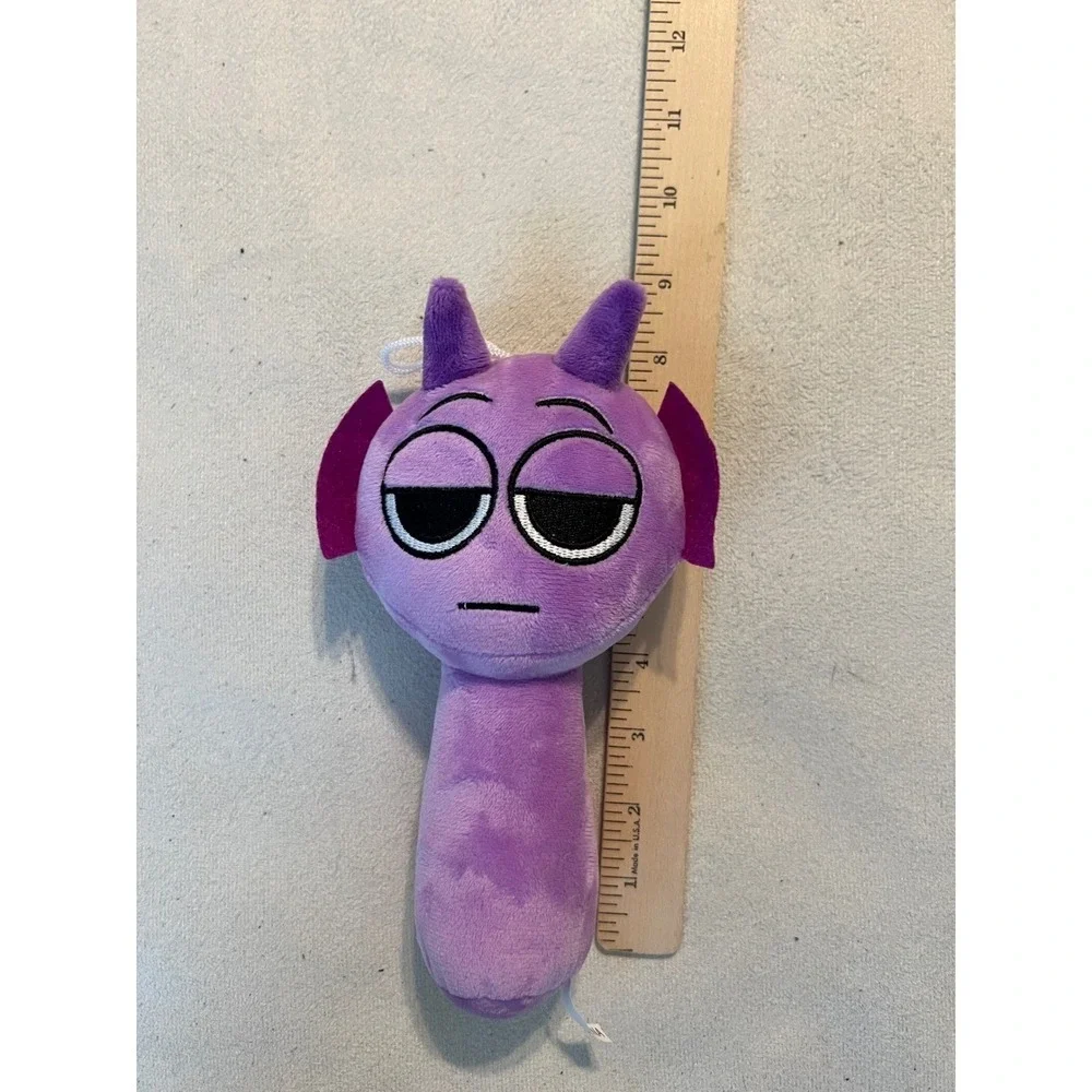 Sprunki Durple Purple Character Plush Toy Embroidered Soft Stuffed Animal